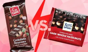 Czekolada deserowa z orzechami laskowymi Fin Carré kontra Ritter Sport. Która czekolada deserowa jaka to będzie lepsza?