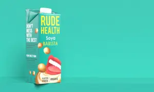 Czy mleko sojowe jest zdrowe? Rude Health Soya Barista, organiczne, bezglutenowe, zrobione z soi, wody i syropu ryżowego.