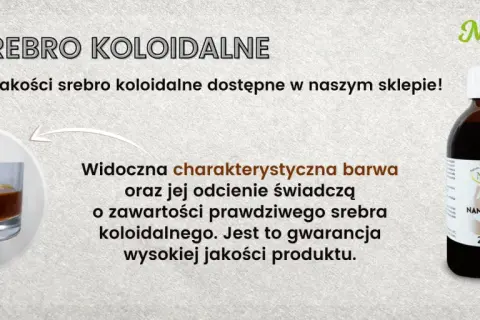 Czy srebro koloidalne można pić? Tak, jeśli jest to wysokiej jakości produkt, jak ten z Natur Sklep. Jego barwa świadczy o zawartości prawdziwego srebra.