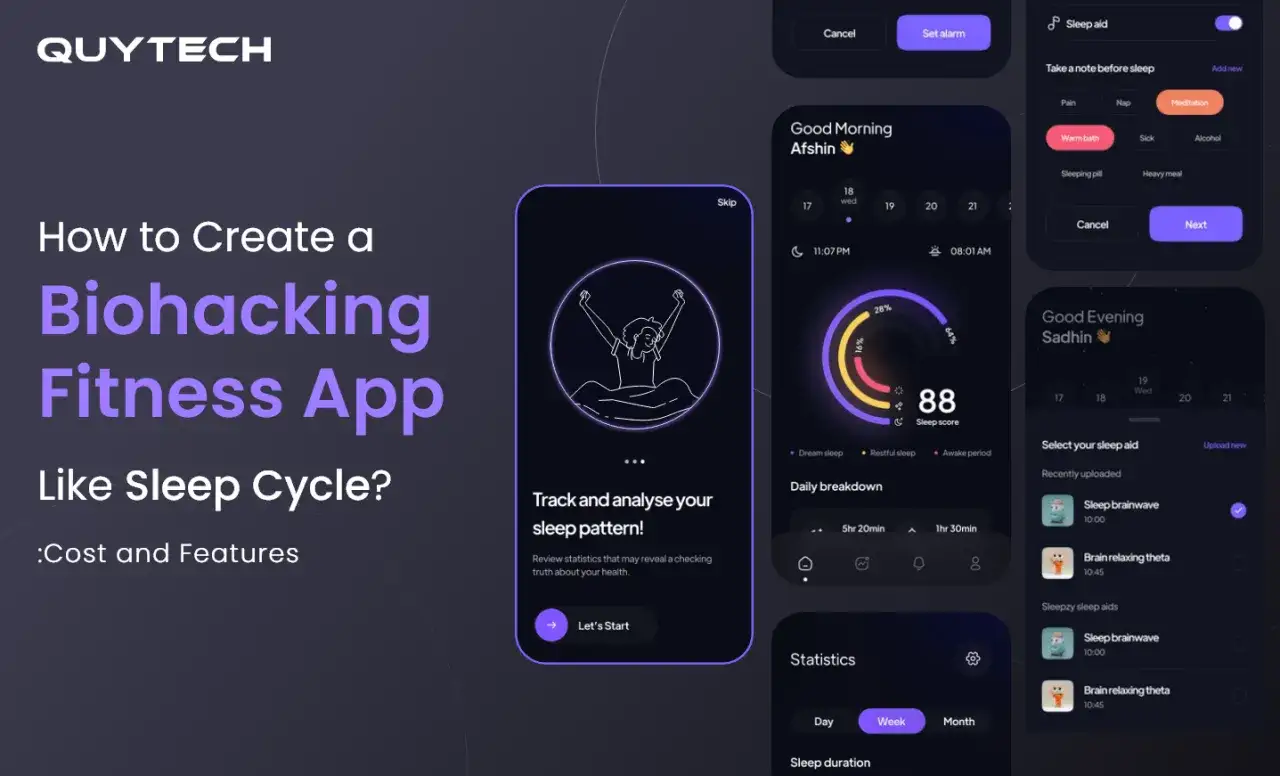 Aplikacja do biohackingu fitness, która analizuje sen. Dowiedz się, co to biohacking i jak stworzyć własną aplikację.