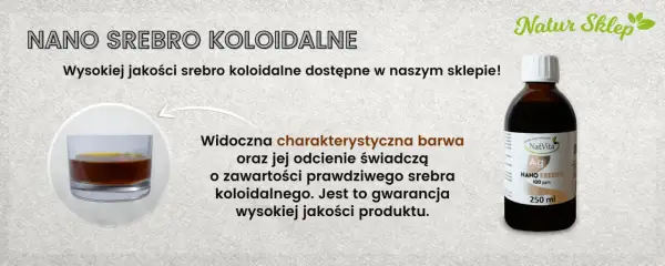 Czy srebro koloidalne można pić? Tak, jeśli jest to wysokiej jakości produkt, jak ten z Natur Sklep. Jego barwa świadczy o zawartości prawdziwego srebra.
